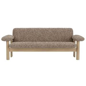 Audo Copenhagen Brasilia 2-zits bank naturel eiken Sheepskin Sahara