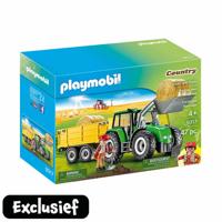 PLAYMOBIL Country tractor met trailer 9317