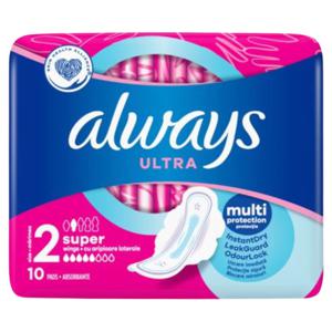 Always Always Maandverband Ultra Long + Vleugels 10St