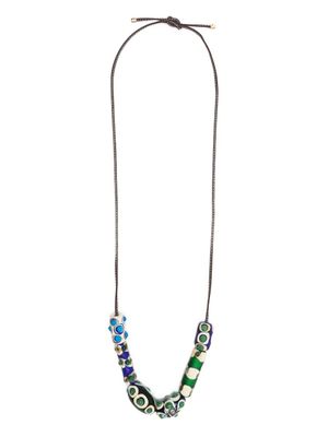 colville collier en cuir Beatle à perles - Vert
