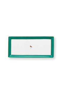 Pip Studio Love Birds Rechthoekig Taartplateau Groen