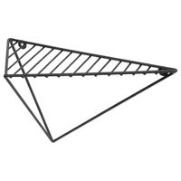 Duraline Wandplank Driehoekige lijnen 26x15x12,5cm Zwart