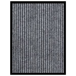 VidaXL Deurmat 40x60 cm gestreept grijs