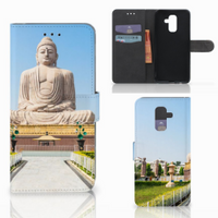 Samsung Galaxy A6 Plus 2018 Flip Cover Boeddha - thumbnail