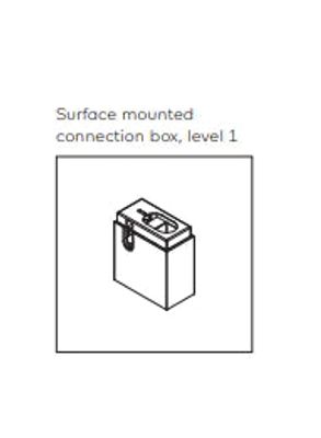 Kreon - Surface mounted connection box, level 1, 24Vdc, zwart