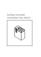 Kreon - Surface mounted connection box, level 1, 24Vdc, zwart