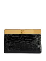 Giuseppe Zanotti pochette Tanaya à effet peau de crocodile - Noir