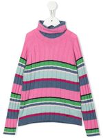 Emporio Armani Kids pull nervuré à col roulé - Rose