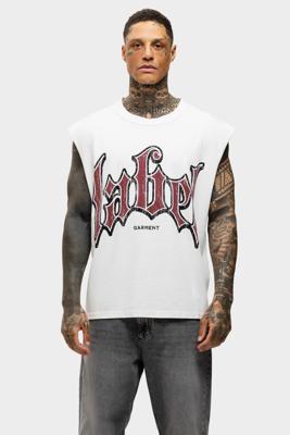 Label Garment Raw Sleeveless Shirt Heren Wit - Maat S - Kleur: Wit | Soccerfanshop