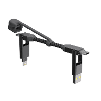 Rolling Square inCharge XS - 4-in-1 Keyring Kabel | 240W Snel Opladen | USB-C & Lightning | Compact & Duurzaam