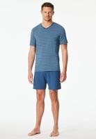 Schiesser Schiesser Heren Pyjama Short atlantic blue 183117 50/M