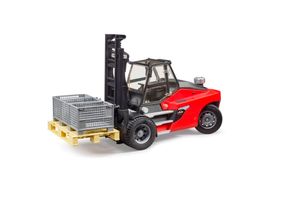 Bruder linde ht160 heftruck met pallet en 3 boxen 02513