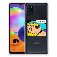 Samsung Galaxy A31 Silicone Back Cover Popart Oh Yes - thumbnail