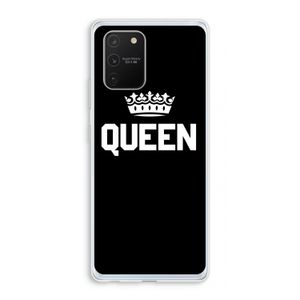 Queen zwart: Samsung Galaxy S10 Lite Transparant Hoesje