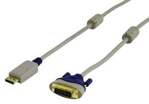 Vergulde displayPort kabel 1.8m