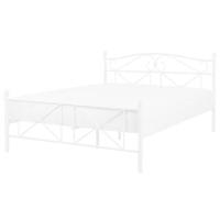 Beliani - RODEZ - Tweepersoonsbed - Wit - 140 x 200 cm - Metaal