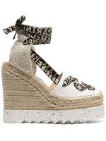 Stella McCartney espadrilles Gaia 140 mm à semelle compensée - Blanc