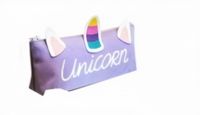 Kids Licensing etui unicorn junior 23 cm polyester paars - thumbnail