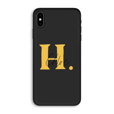 Amber Script: iPhone XS Max Biologisch afbreekbaar hoesje