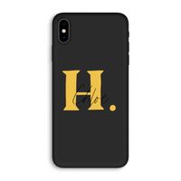 Amber Script: iPhone XS Max Biologisch afbreekbaar hoesje