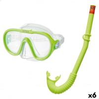 Snorkelbril en -buis voor Kinderen Intex Adventurer Groen
