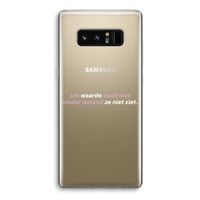 uw waarde daalt niet: Samsung Galaxy Note 8 Transparant Hoesje