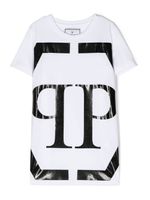 Philipp Plein Junior t-shirt à logo imprimé - Blanc