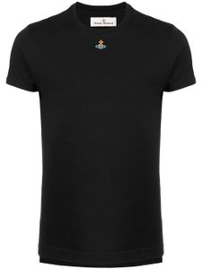 Vivienne Westwood t-shirt à logo Orb brodé - Noir