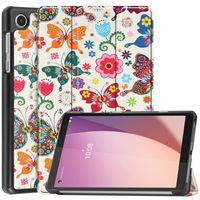 Lunso - Lenovo Tab M8 Gen 4 (8 inch) - Tri-Fold Bookcase hoes - Vlinders - thumbnail