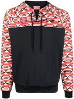 Diesel hoodie à empiècements monogrammés - Noir