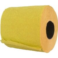 1x Geel toiletpapier rol 140 vellen