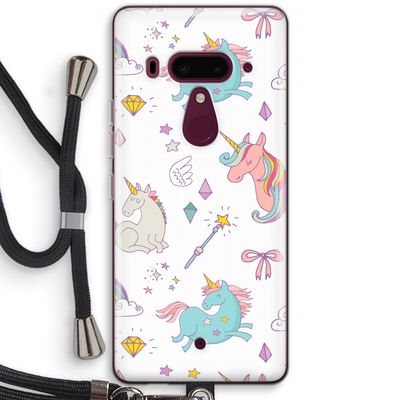 Fantasiewereld: HTC U12+ Transparant Hoesje met koord