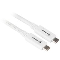Sharkoon usb-c 3.2 > usb-c kabel (wit, 1 meter)