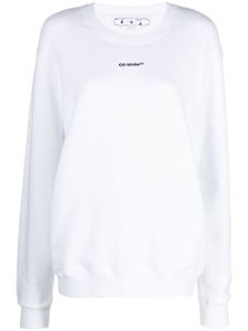 Off-White sweat Arrow à imprimé tie dye - Blanc