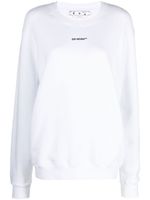 Off-White sweat Arrow à imprimé tie dye - Blanc - thumbnail