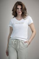 Elvira Casuals T-shirt Harmony E2 26-017 T-shirt Korte Mouw 1065 Off White - Sage