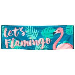 Banner &apos;Let&apos;s Flamingo&apos; Hawaii