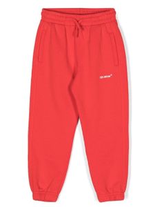 Off-White Kids pantalon de jogging à logo imprimé - Rouge