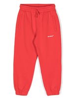 Off-White Kids pantalon de jogging à logo imprimé - Rouge - thumbnail