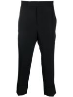 SAPIO pantalon en laine à coupe courte - Noir