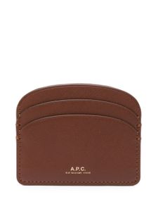 A.P.C. porte-cartes Half-Moon - Marron