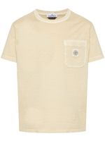 Stone Island t-shirt en coton à patch logo - Tons neutres