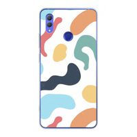 Memphis Shapes Blue: Honor Note 10 Transparant Hoesje