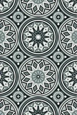 Blommie's lifestyle Buitenkleed 180x120cm C zwart