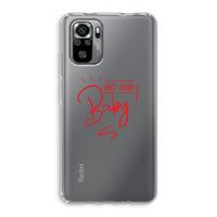 Not Your Baby: Xiaomi Redmi Note 10S Transparant Hoesje