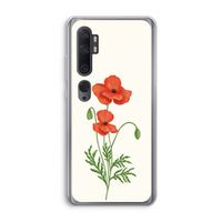 Red poppy: Xiaomi Mi Note 10 Transparant Hoesje