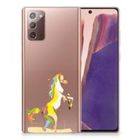 Samsung Note 20 Telefoonhoesje met Naam Horse Color