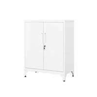 Stalen opbergkast, Mat Wit / 80B cm
