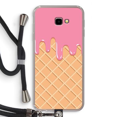 Ice cream: Samsung Galaxy J4 Plus Transparant Hoesje met koord