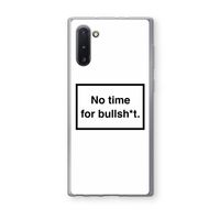 No time: Samsung Galaxy Note 10 Transparant Hoesje